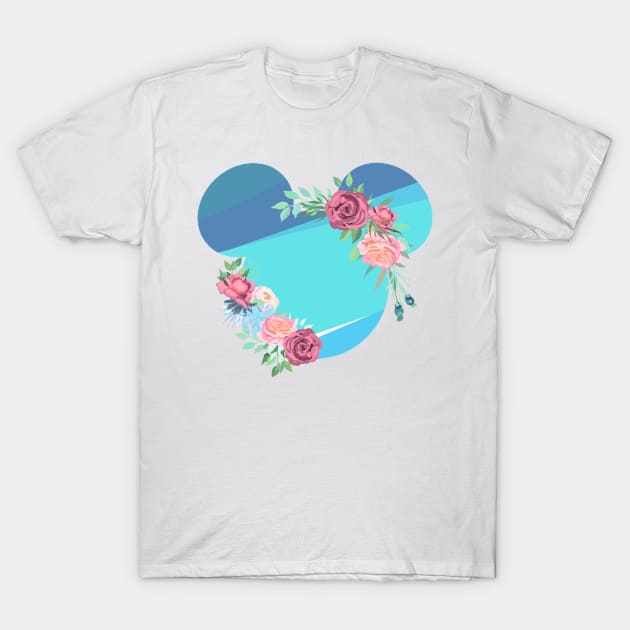 Toothpaste Wall Floral Mouse T-Shirt by MelissaJoyCreative